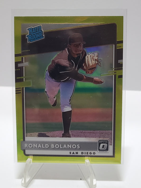 2020 Donruss Optic Rated Rookie Lime Green Holo #84 Ronald Bolanos RC B2R1