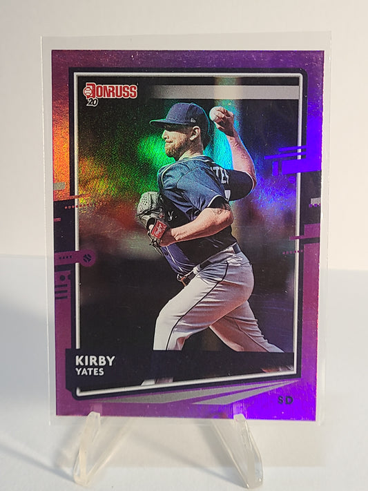 2020 Donruss #208 Kirby Yates Holo Purple B2R1