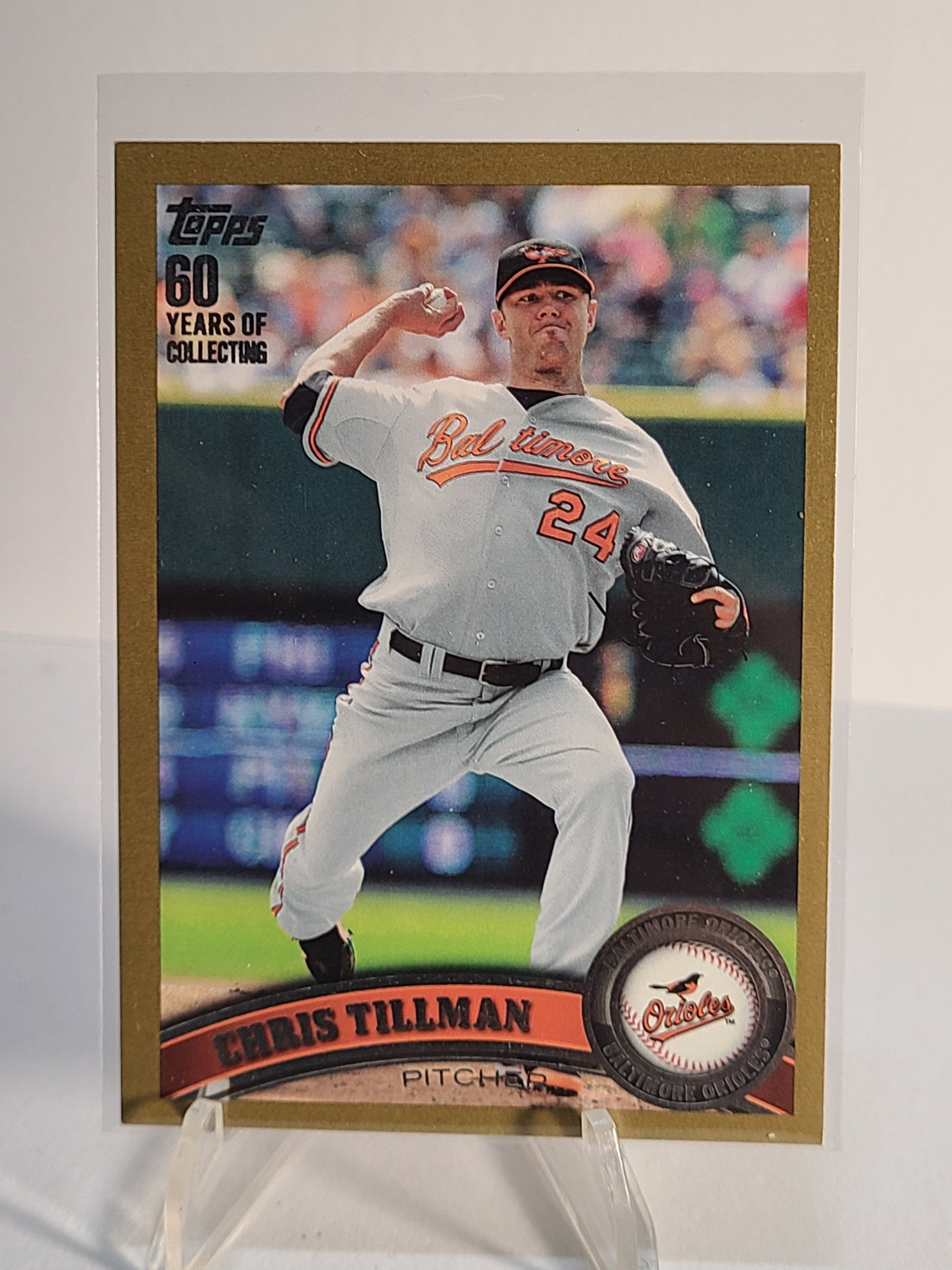 2011 Topps #636 Chris Tillman Gold #713/2011 B2R1