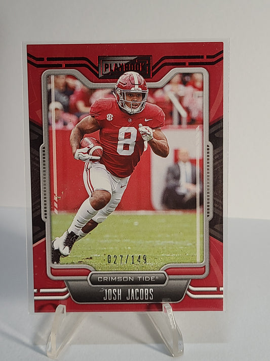 2022 Panini Chronicles Draft Picks #22 Josh Jacobs Playbook #27/149 B2R1