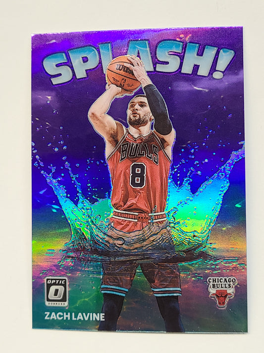 2022-23 Donruss Optic #14 Zach LaVine Splash! Purple B2R2