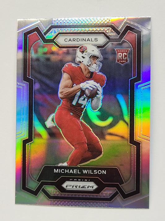 2023 Panini Prizm #303 Michael Wilson Silver RC B2R2