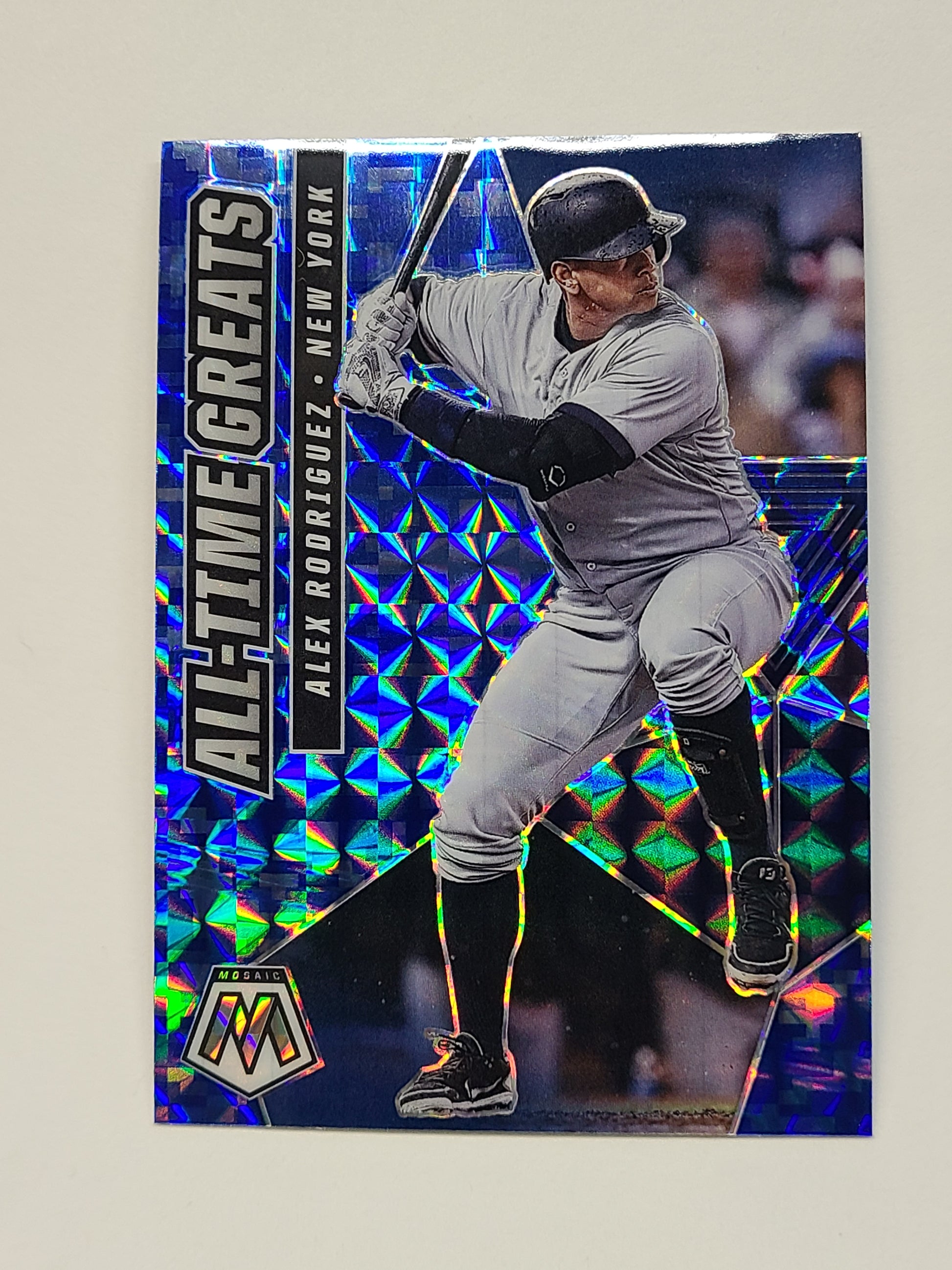 2021 Panini Mosaic Blue Camo #ATG11 Alex Rodriguez All-Time Greats B2R2