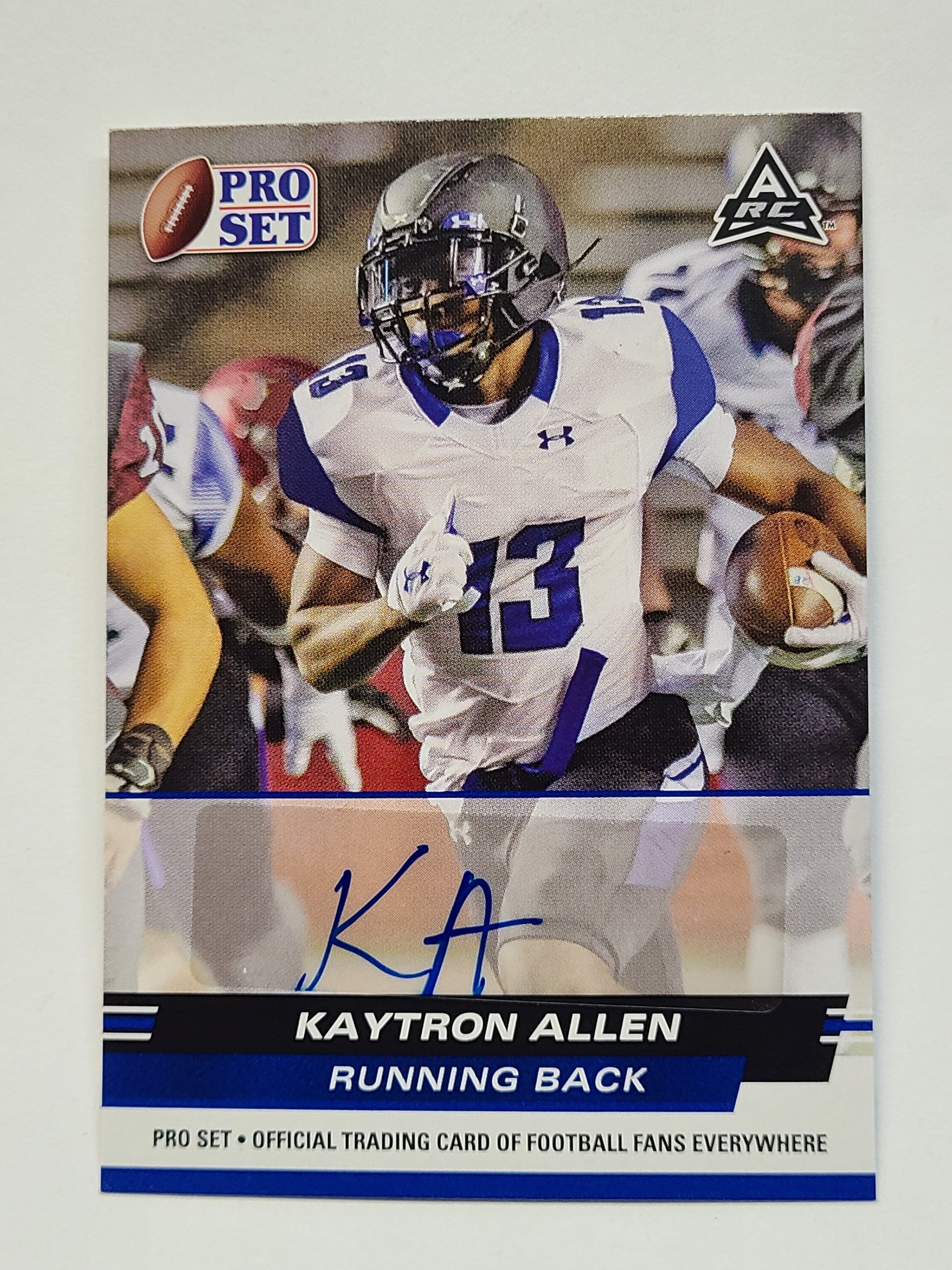 2022 Pro Set Draft #PSA-KA1 Kaytron Allen Autographs Blue RC B2R2