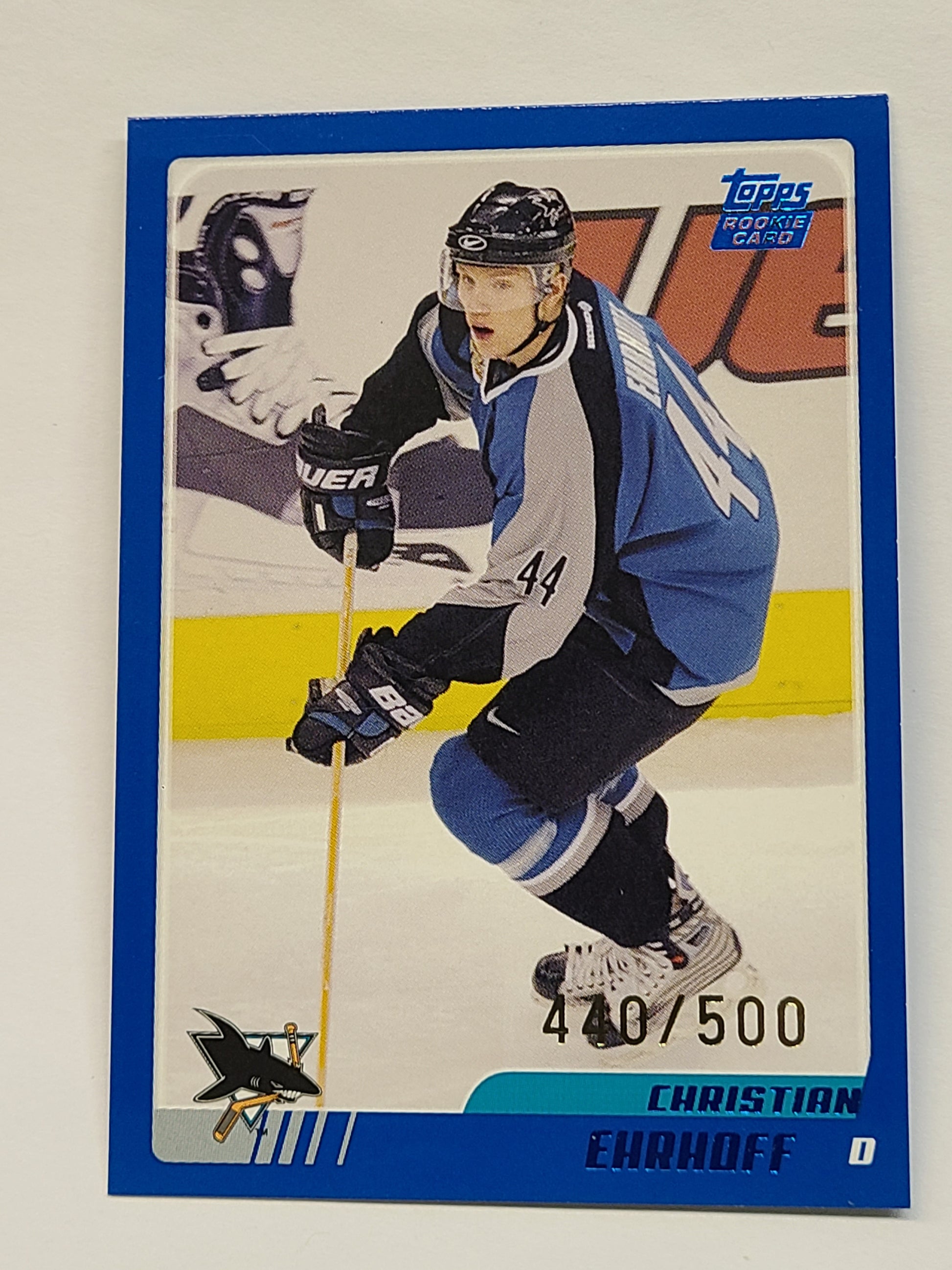 2003-04 Topps Traded & Rookies Blue #TT160 Christian Ehrhoff #440/500 B2R2