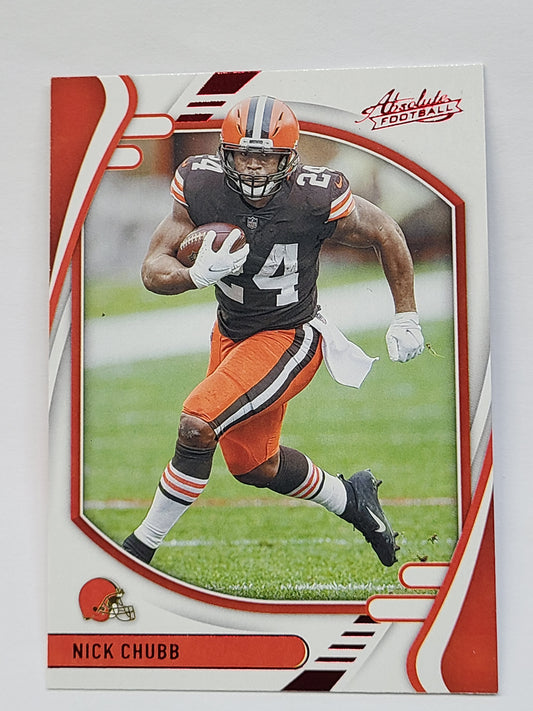 2021 Panini Absolute Red #46 Nick Chubb B2R2