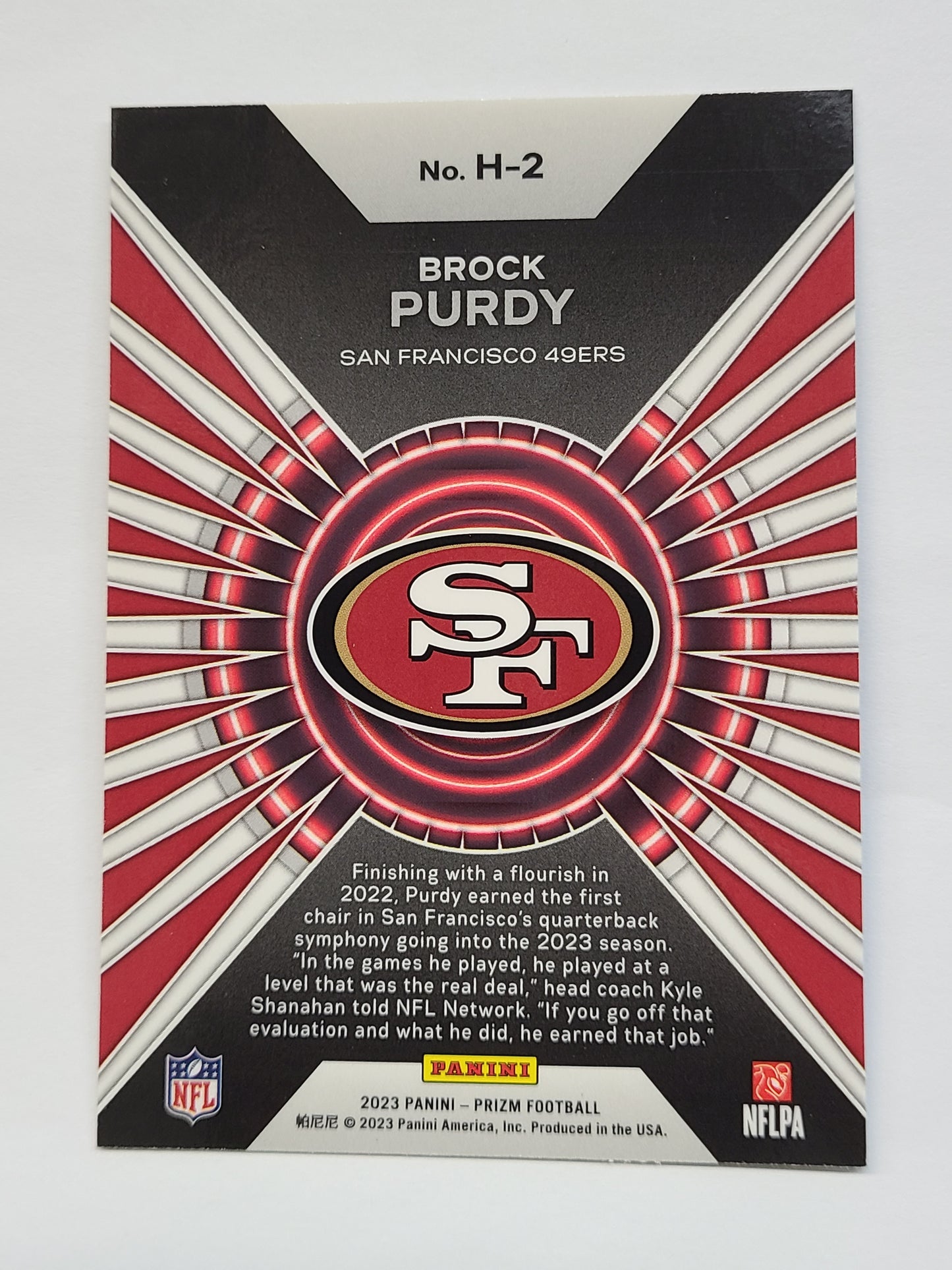 2023 Panini Prizm #H-2 Brock Purdy Hype B2R2