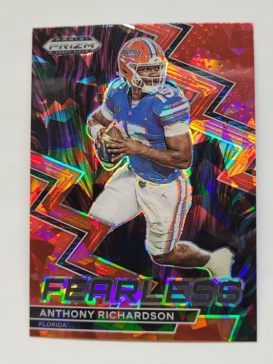 2023 Panini Prizm Draft Picks #F-19 Anthony Richardson Fearless Red Ice B2R2