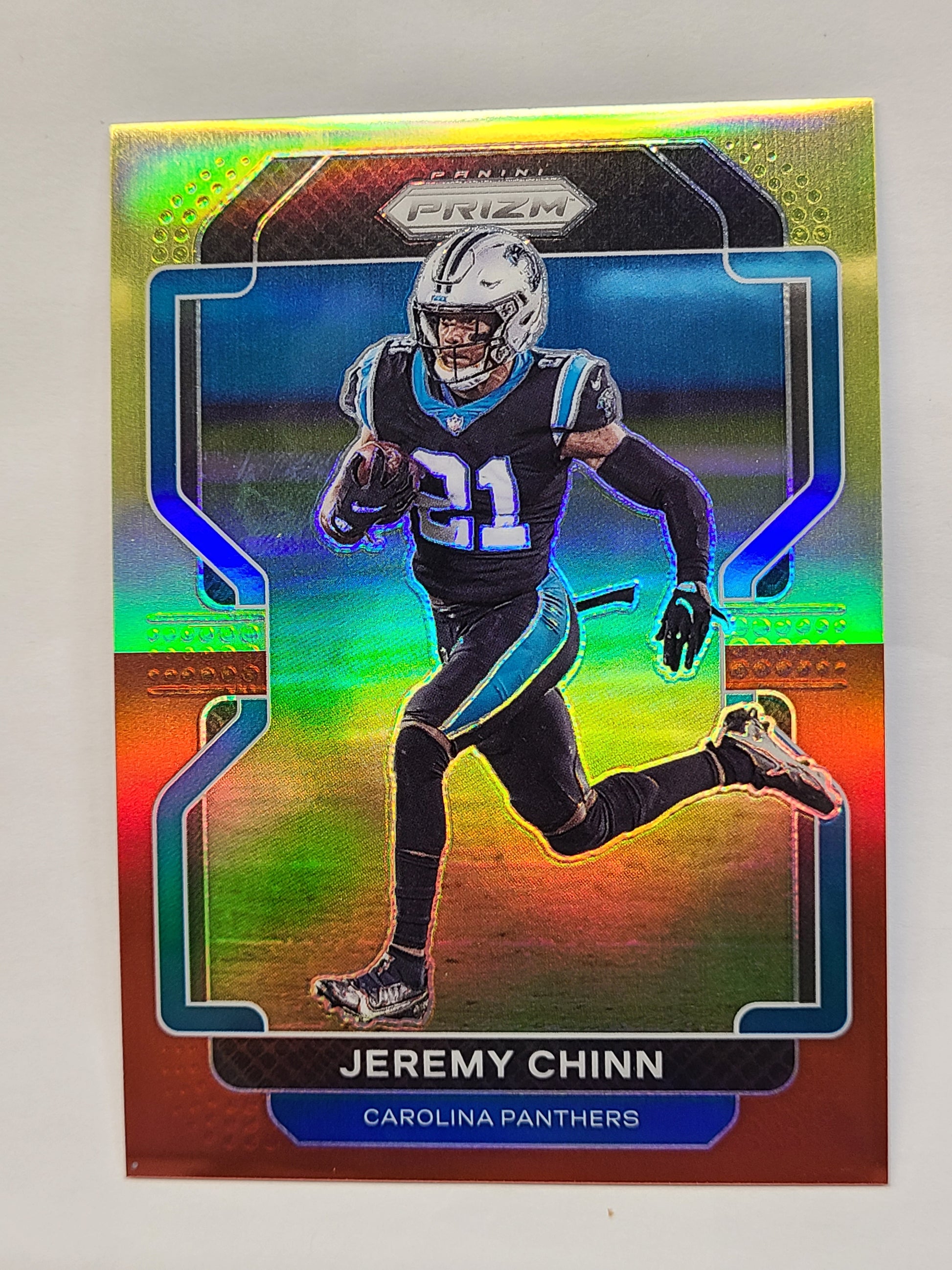 2021 Panini Prizm #318 Jeremy Chinn Red & Yellow #/39 B2R2