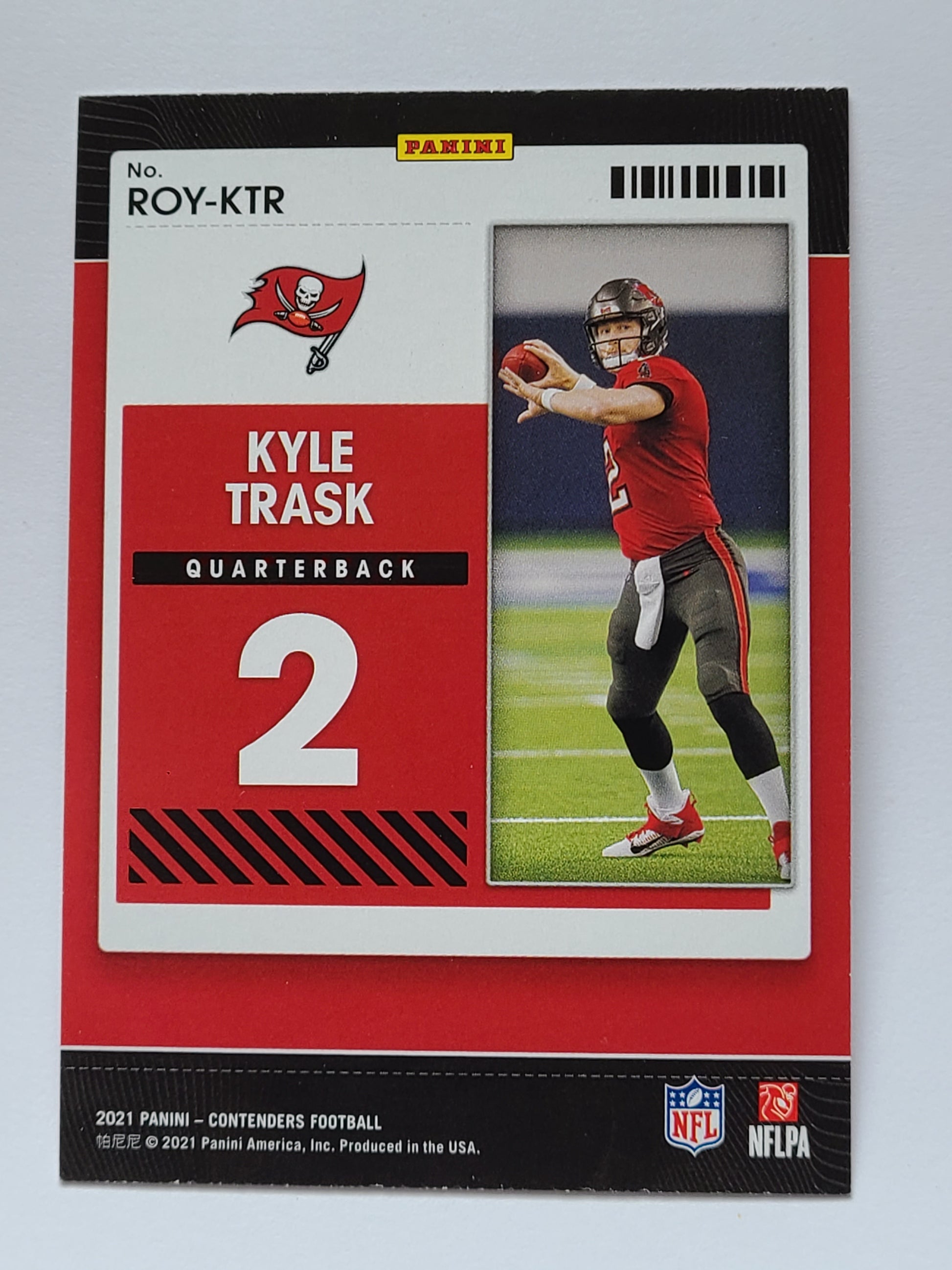 2021 Panini Contenders #ROY-KTR Kyle Trask Rookie of the Year Contenders RC B2R2