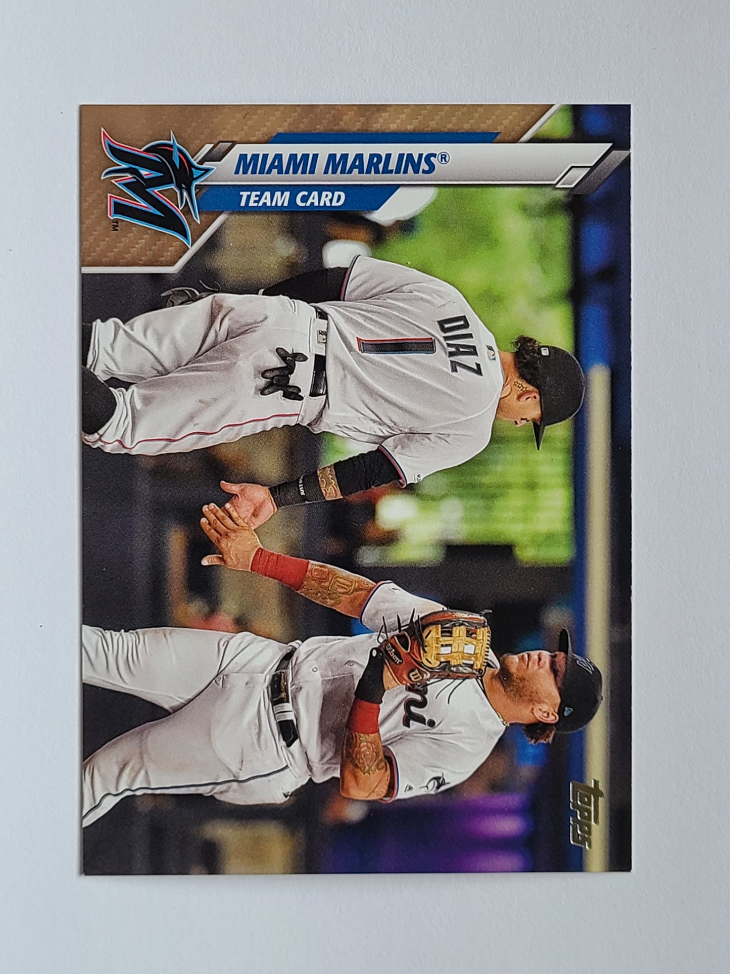 2020 Topps #396 Miami Marlins Gold #/2020 B2R2