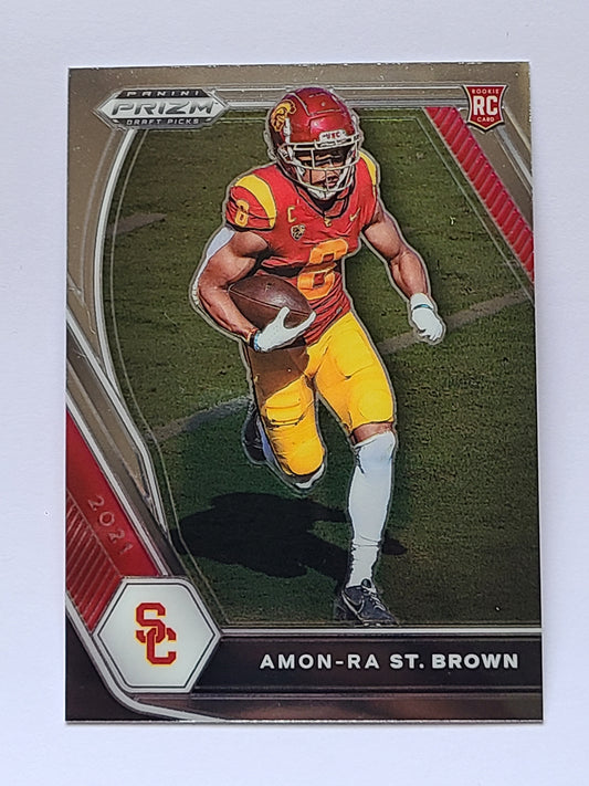 2021 Panini Prizm Draft Picks Collegiate #133 Amon-Ra St. Brown RC B2R2