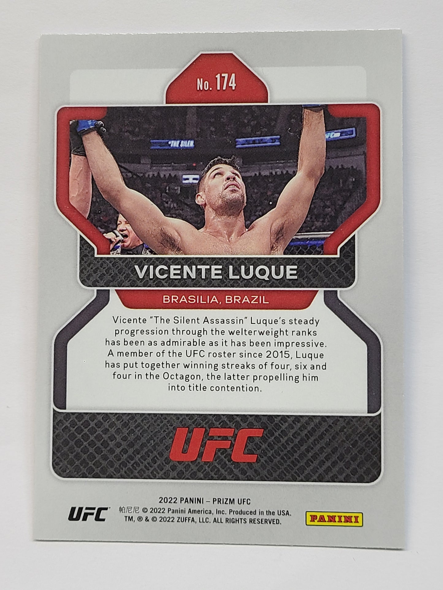 2022 Panini Prizm UFC #174 Vicente Luque B2R3