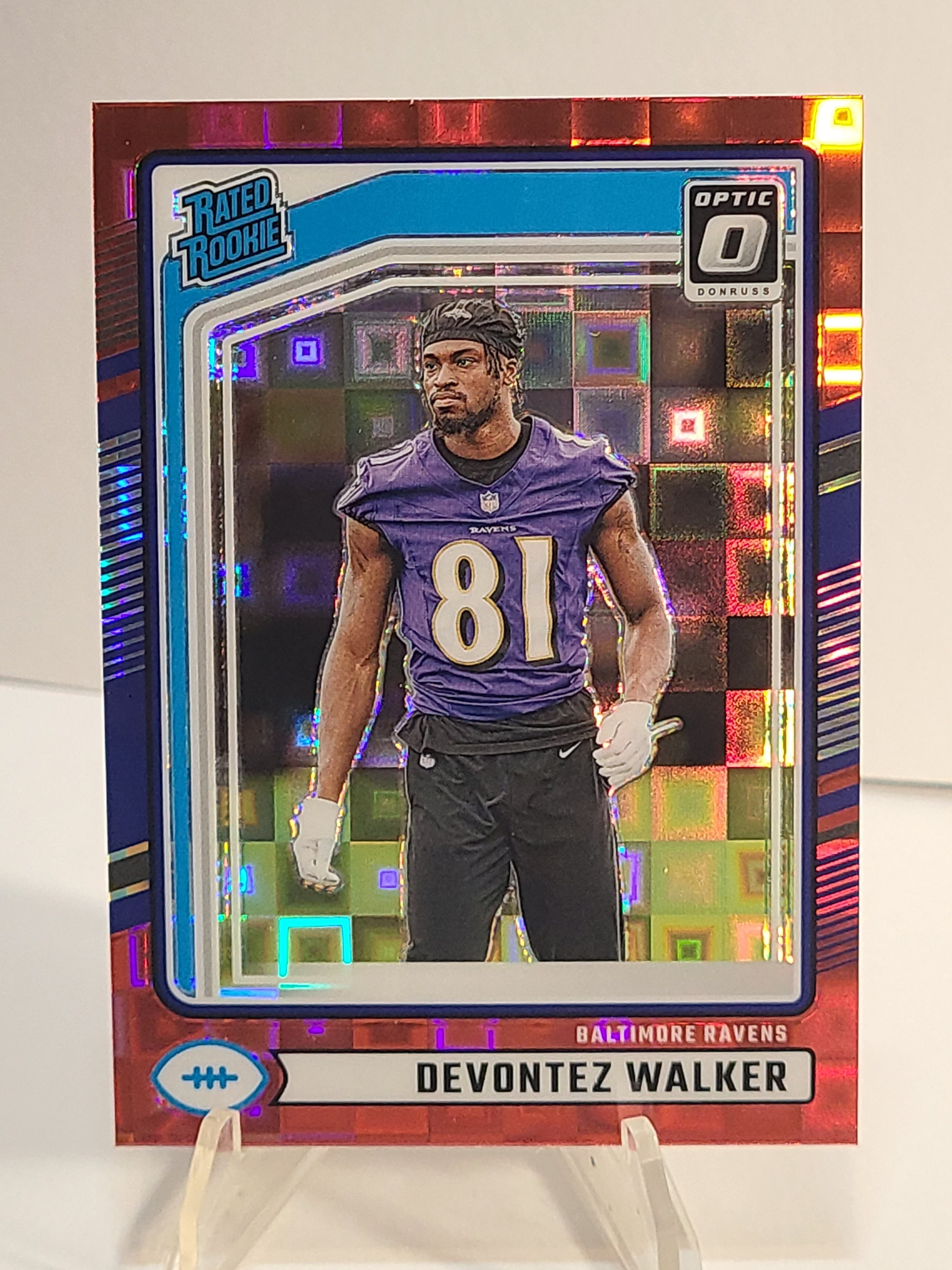 2024 Panini Donruss Rated Rookie Optic Red Pandora #345 Devontez Walker RC B3R2