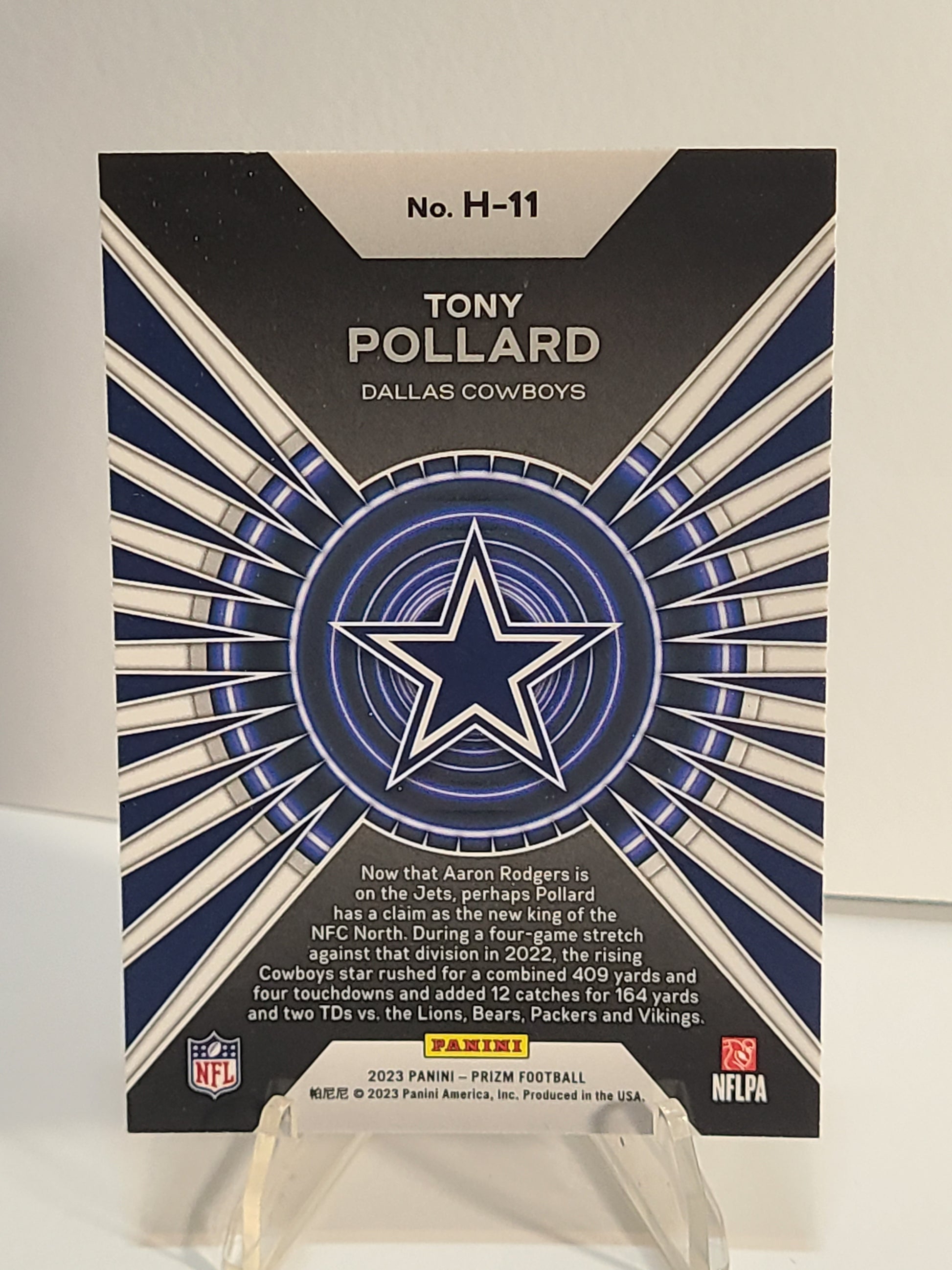 2023 Panini Prizm #H-11 Tony Pollard Hype B3R2