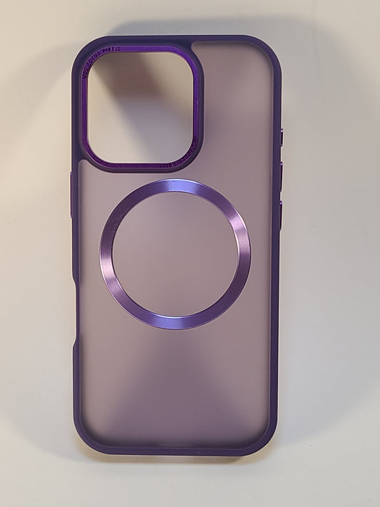 Magnetic MagSafe Armor Case  for iPhone 16 Pro Purple