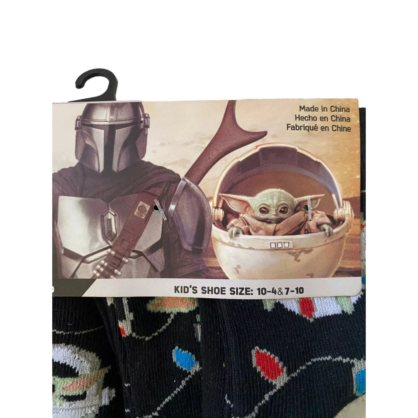 4 Pack Star Wars The Mandalorian Family Crew Socks in Assorted Sizes