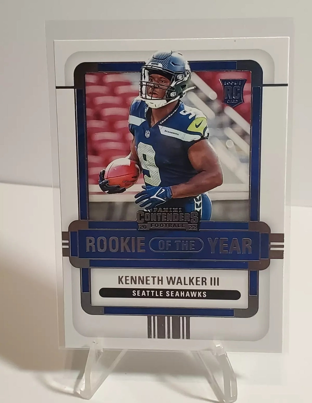 2022 Panini Contenders Rookie of the Year #ROY-KWA Kenneth Walker III  Rookie Card B1R4