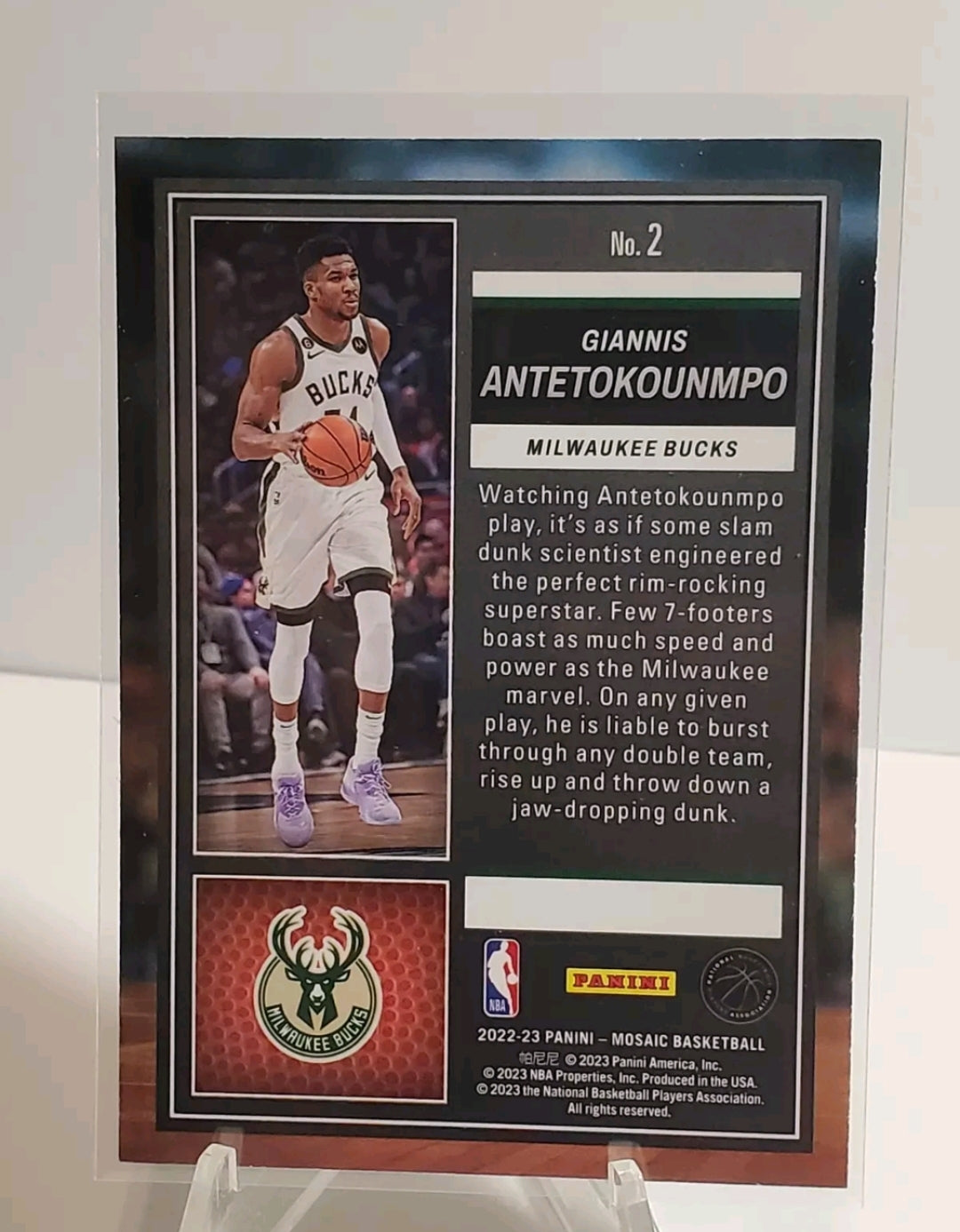 2022-23 Panini Mosaic #2 Giannis Antetokounmpo Jam Masters B1R4